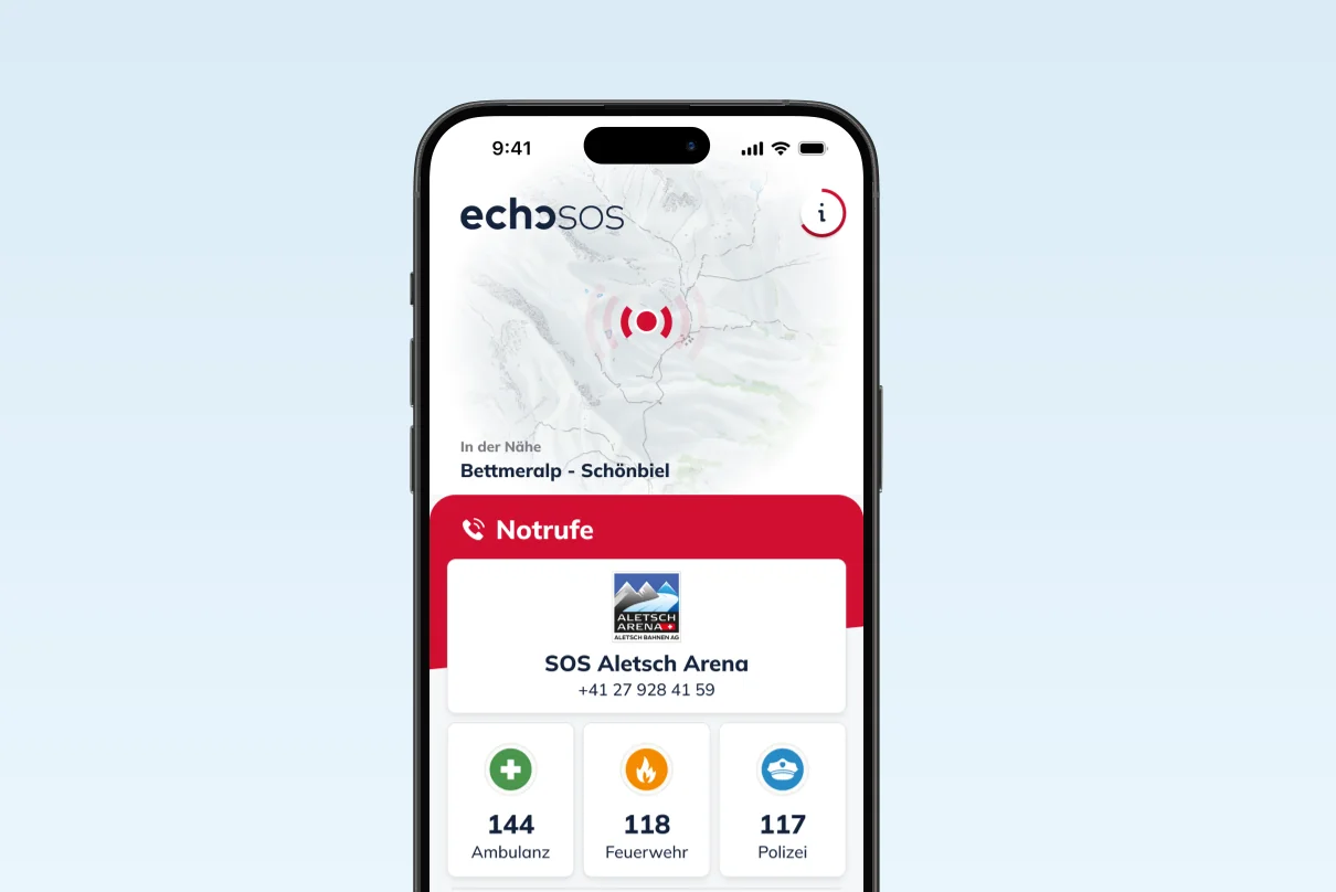 Illustration der EchoSOS-App